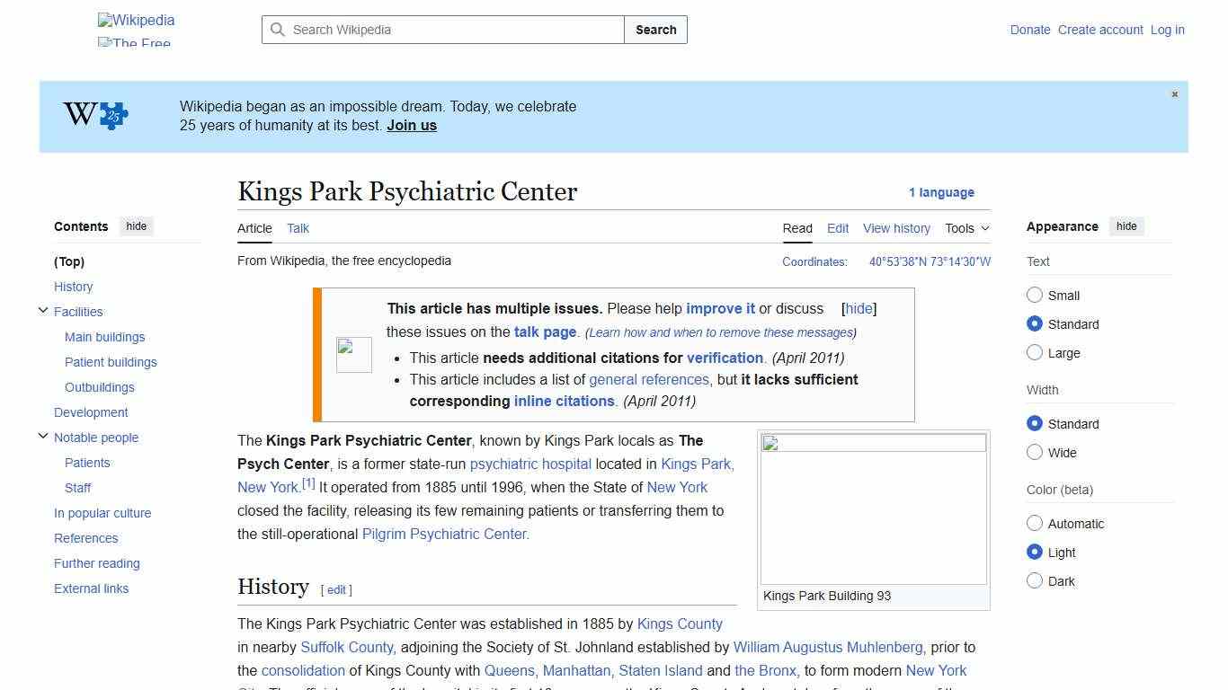 Kings Park Psychiatric Center - Wikipedia